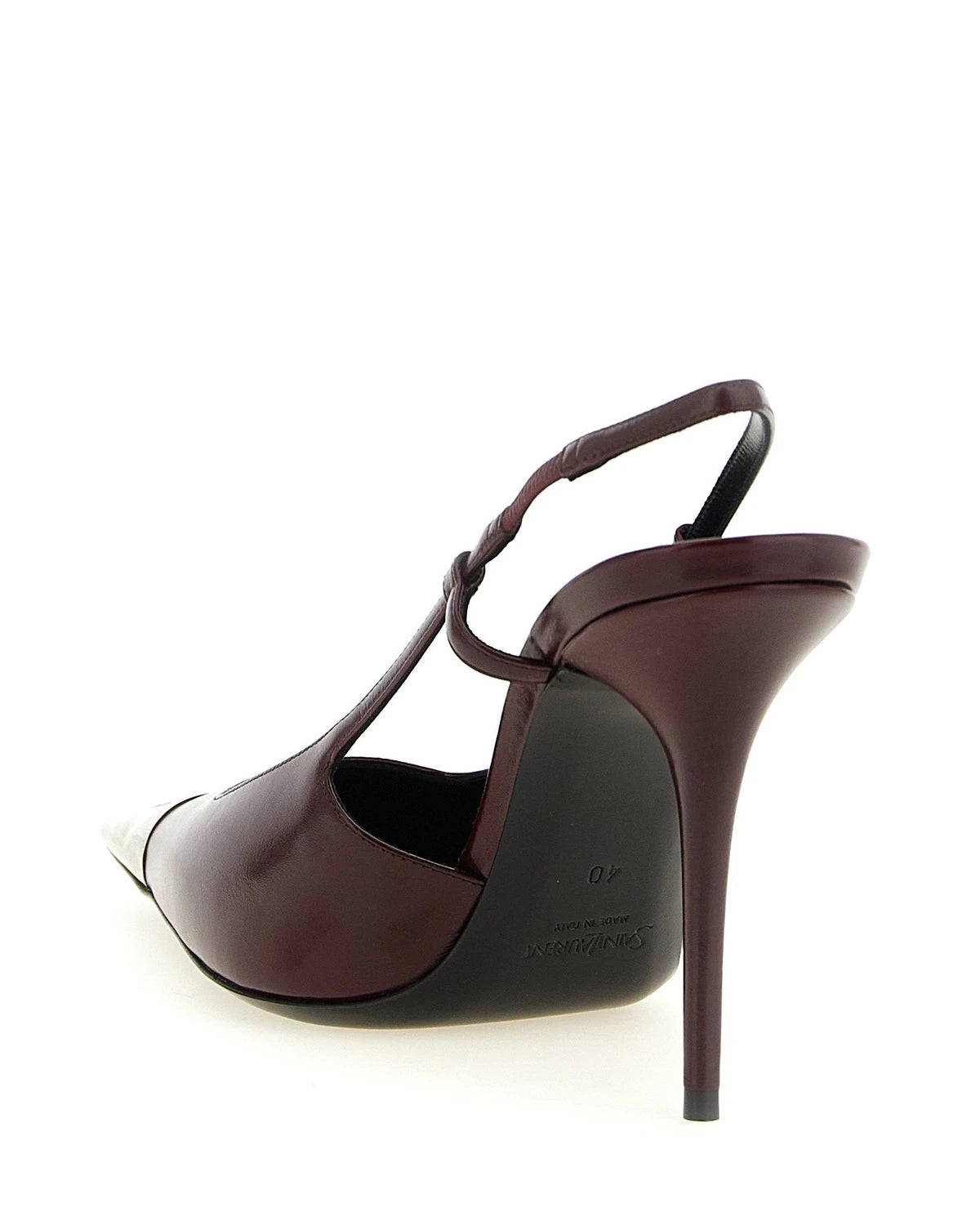 Saint Laurent Pumps in red, Lamb Leather — view 3