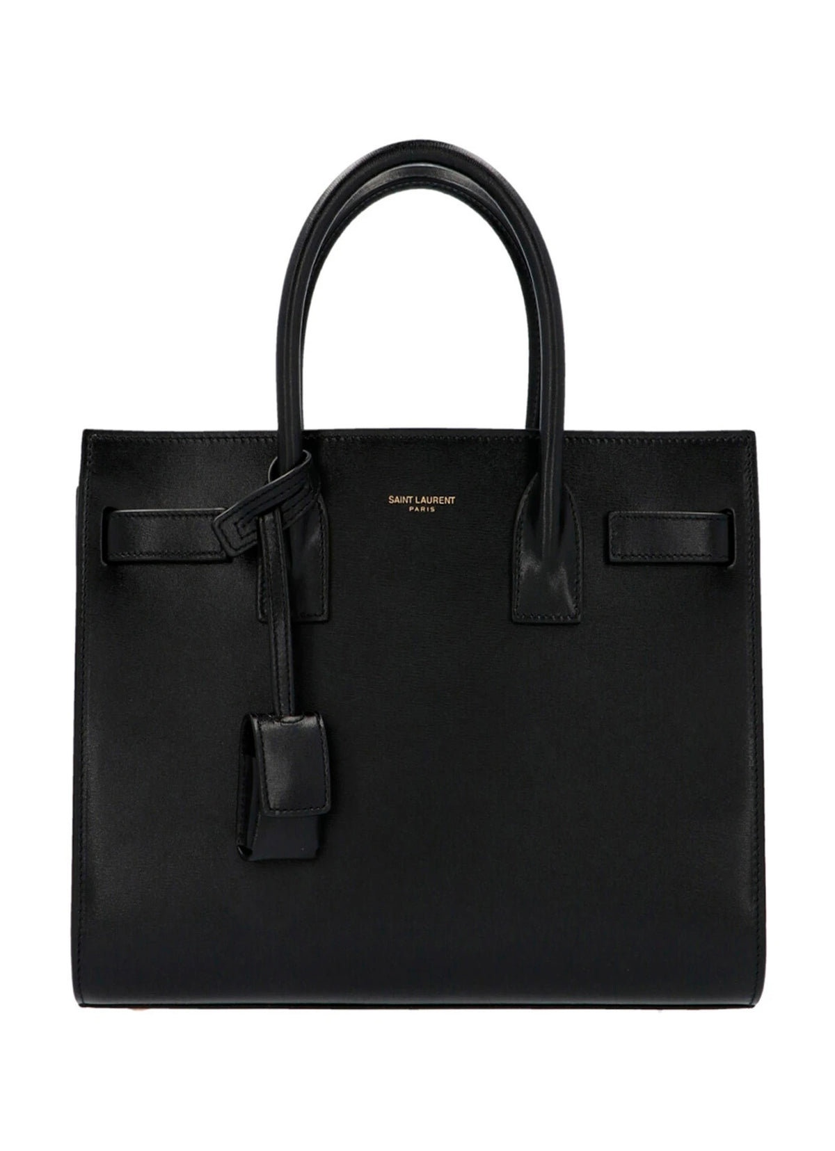Saint Laurent Satchel Bag in black, Calfskin Leather