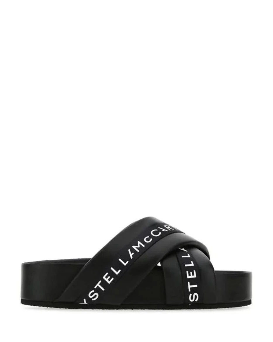 Stella Mccartney Black Polyethylene Slippers Flats
