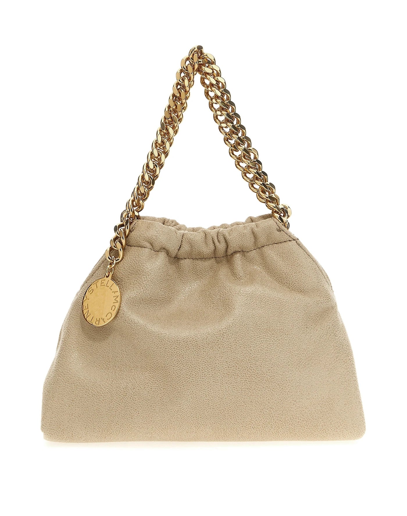 Stella McCartney Hobo Bag in beige, Polyester