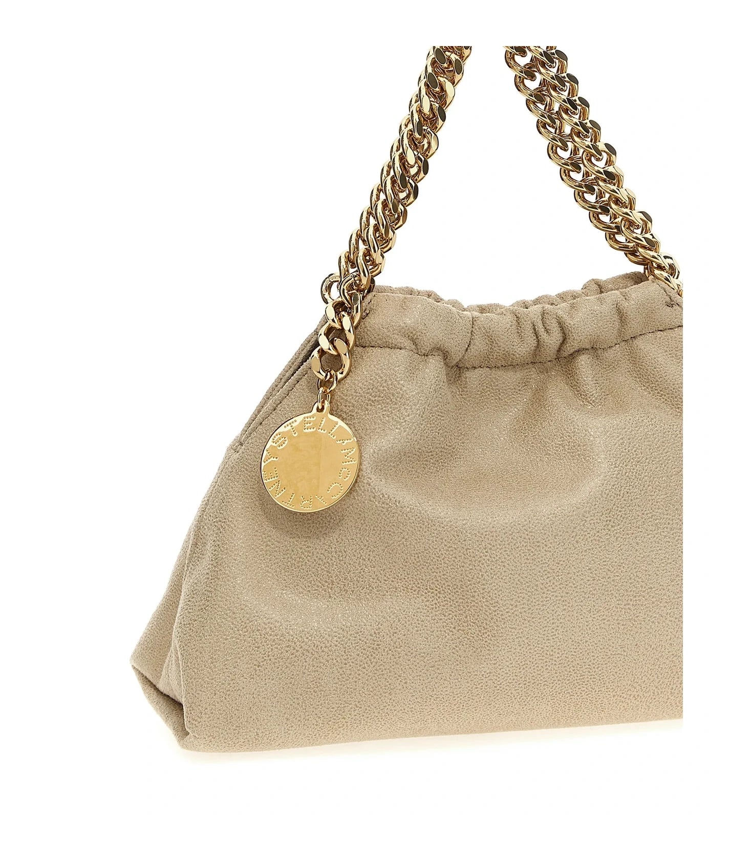 Stella McCartney Hobo Bag in beige, Polyester — view 3