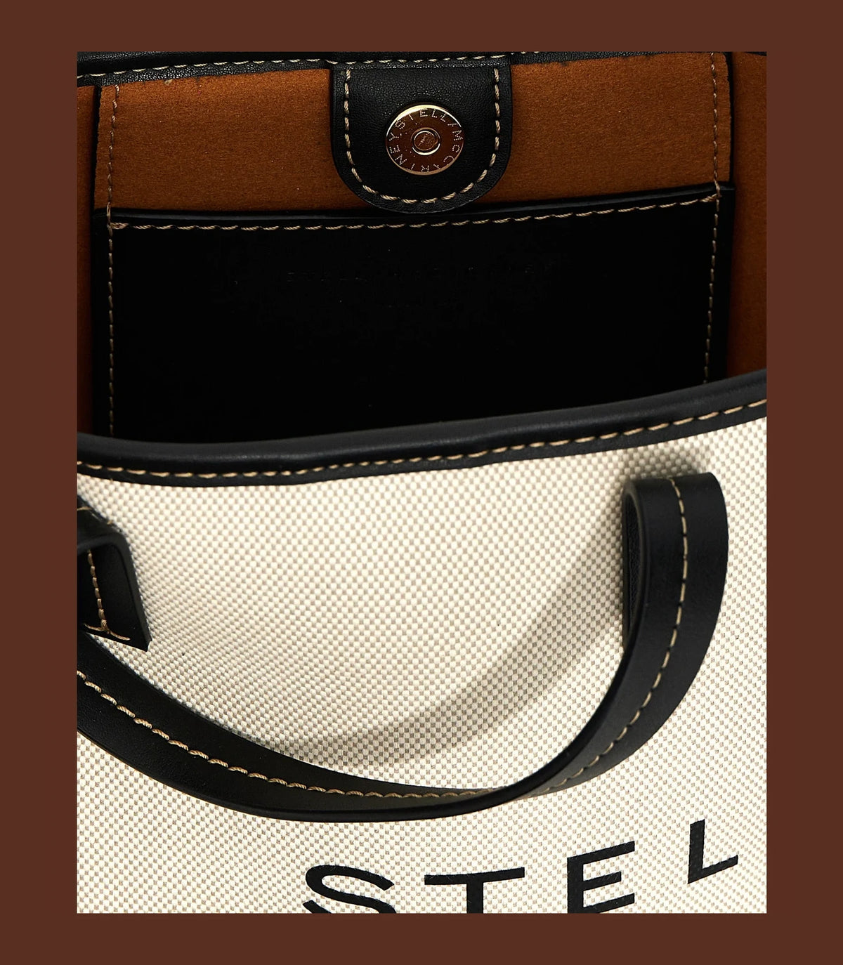 Stella McCartney Tote Bag in beige, Polyamide — view 4