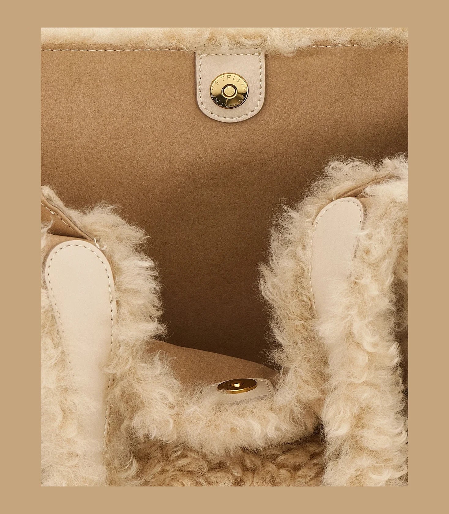 Stella McCartney Tote Bag in beige, Polyester — view 4