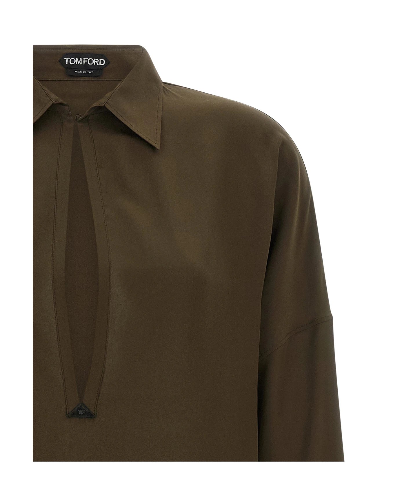 Tom Ford Dresse in brown, Silk — view 3