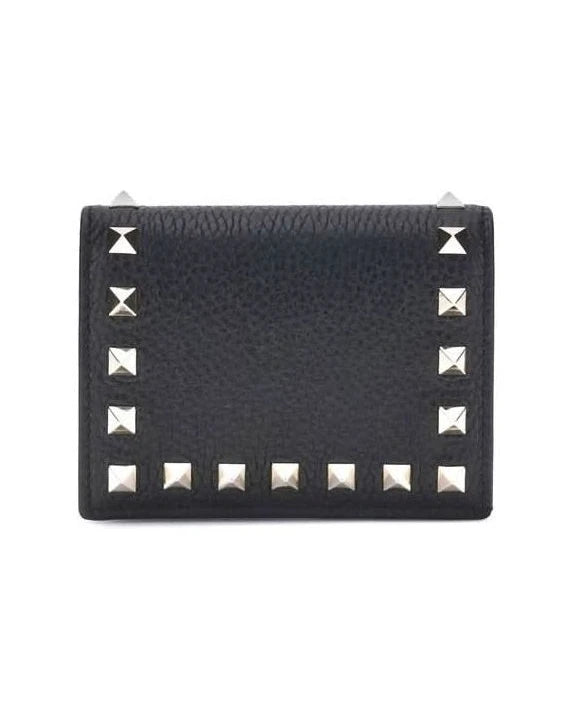 Valentino Garavani Black Calf Leather Bos Taurus Wallet
