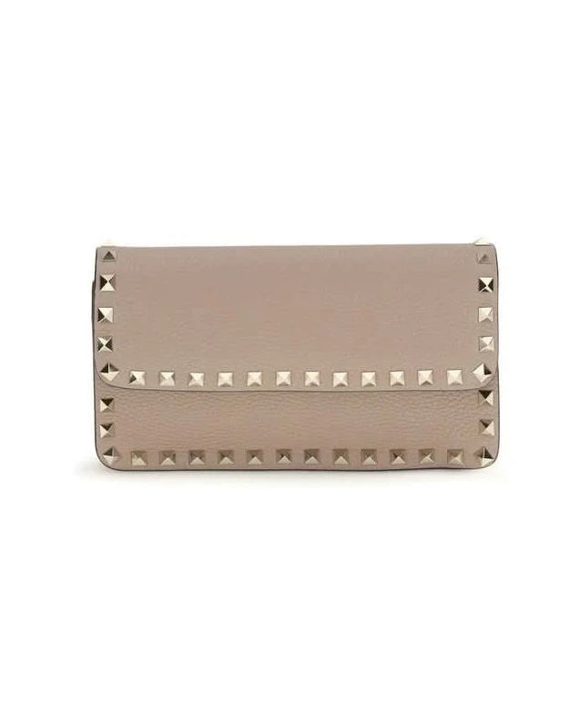 Valentino Garavani Beige Calf Leather Bos Taurus Wallet