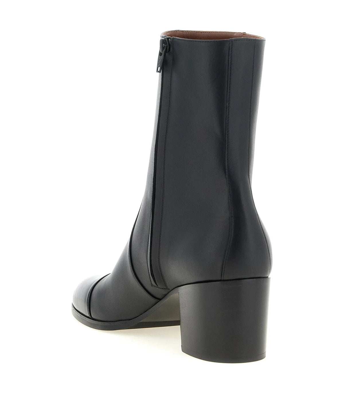 Valentino Garavani Ankle Boots in black, Calfskin Leather — view 3