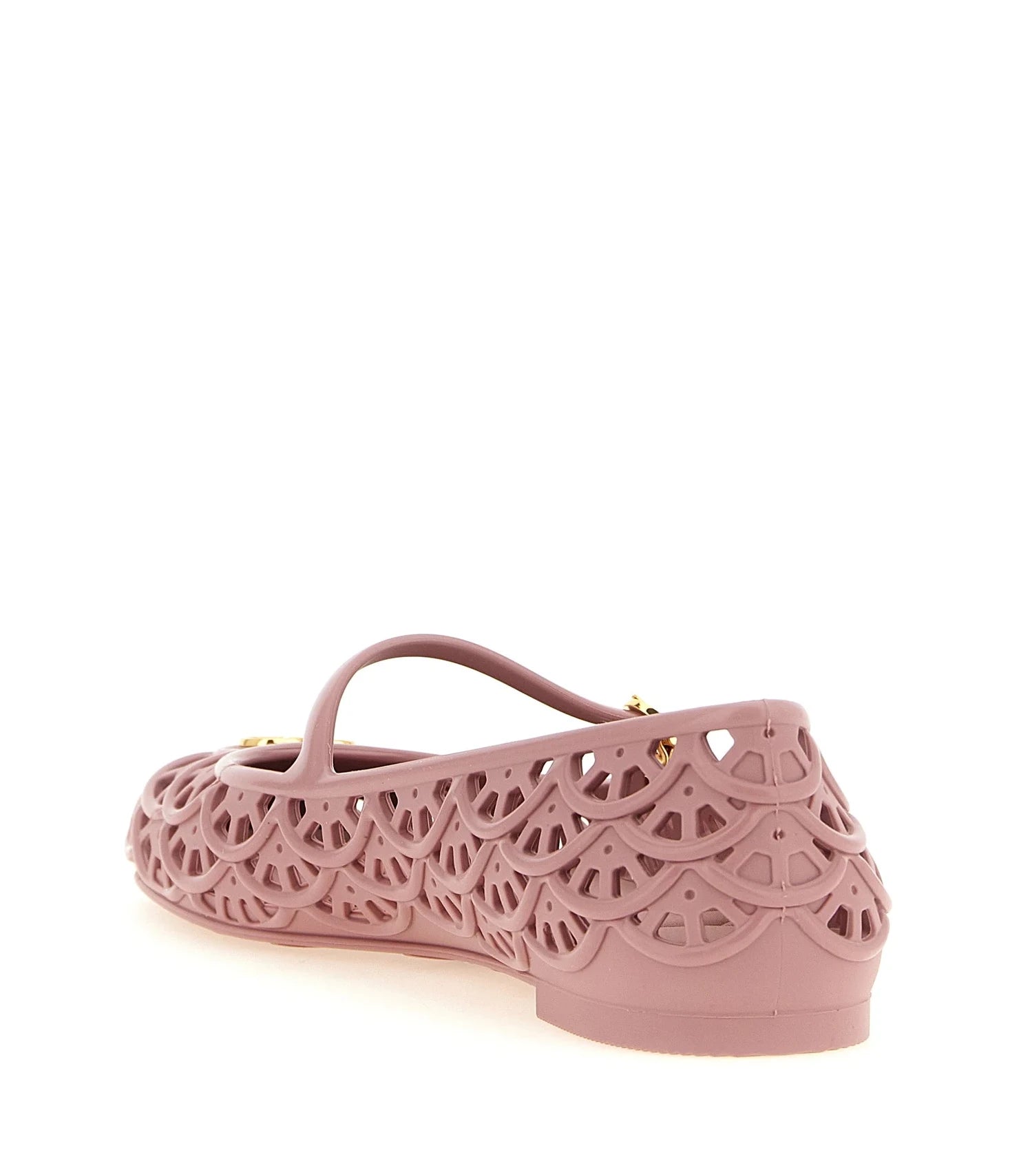Valentino Garavani Polyvinyl Pink Ballet Flats