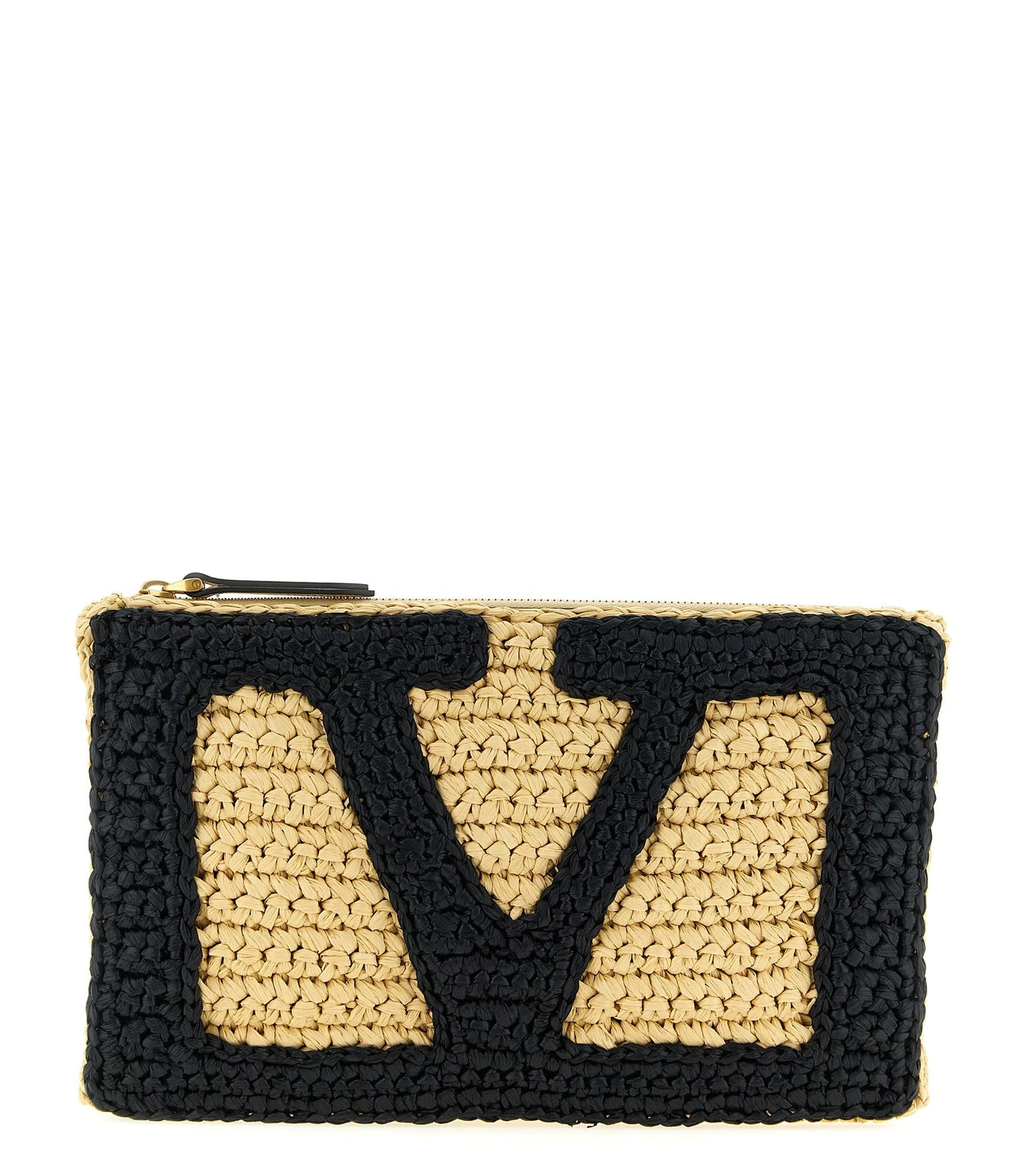 Valentino Garavani Envelope Clutche in black, Viscose