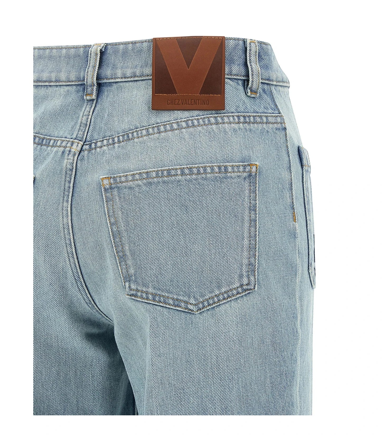 Valentino Garavani Jean in blue, Cotton — view 4