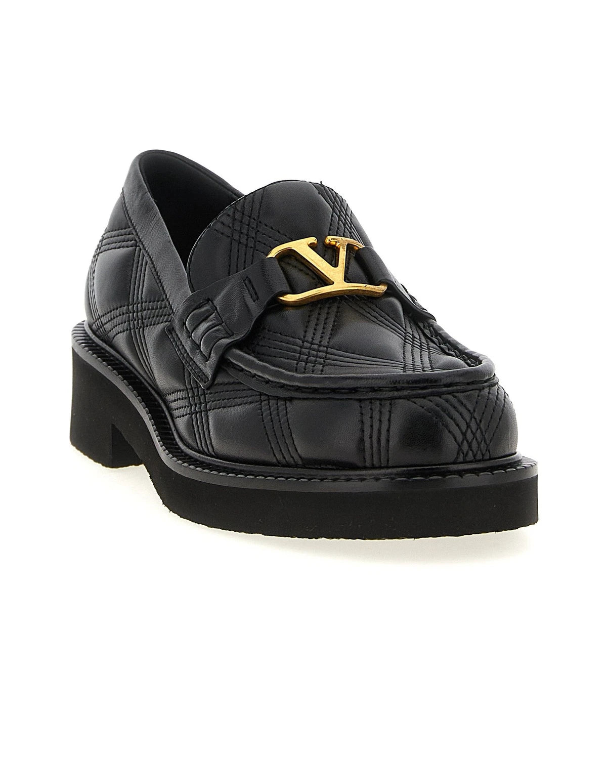 Valentino Garavani Loafers in black, Lamb Leather — view 2
