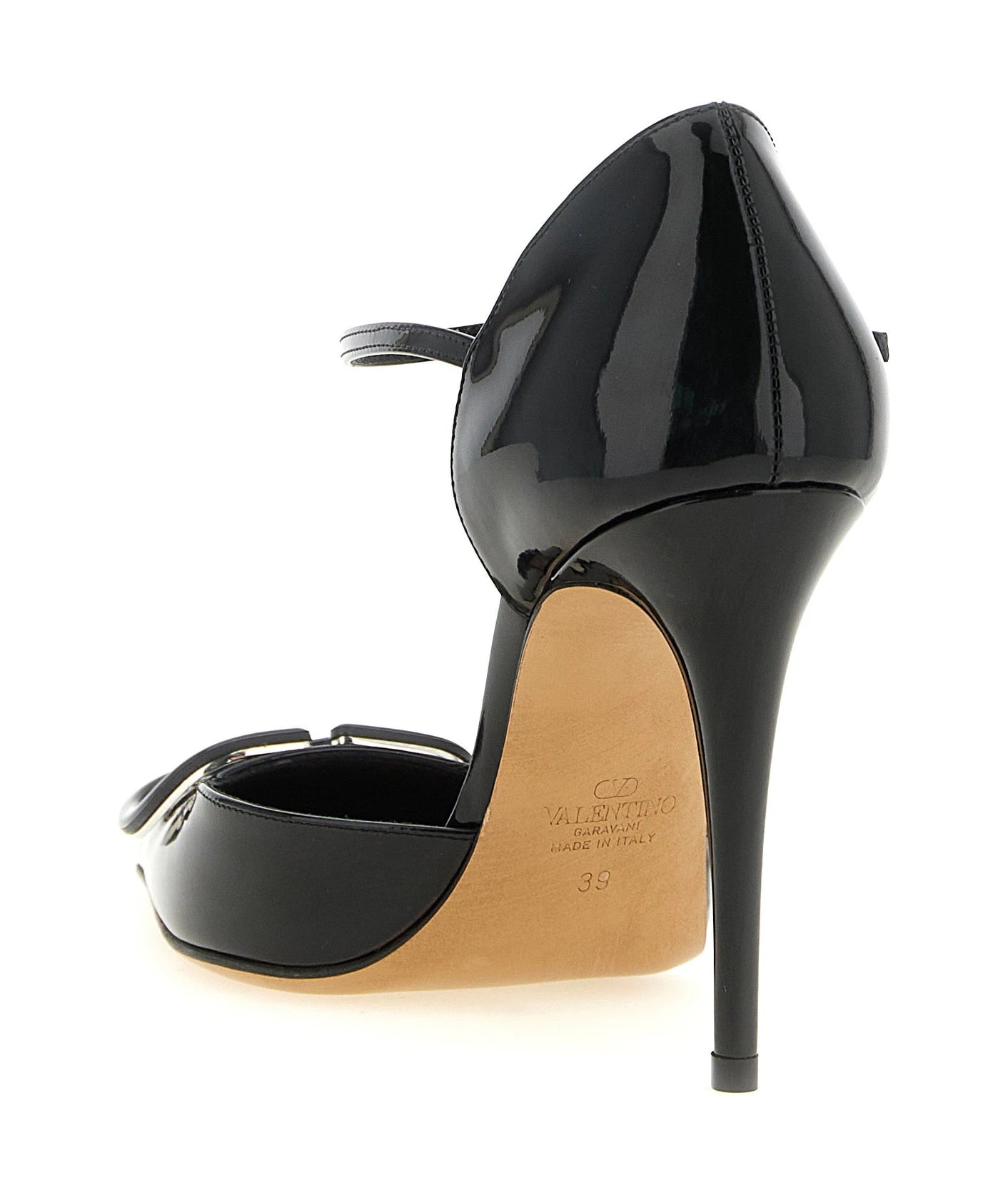 Valentino Garavani Pumps in black, Calfskin Leather — view 3