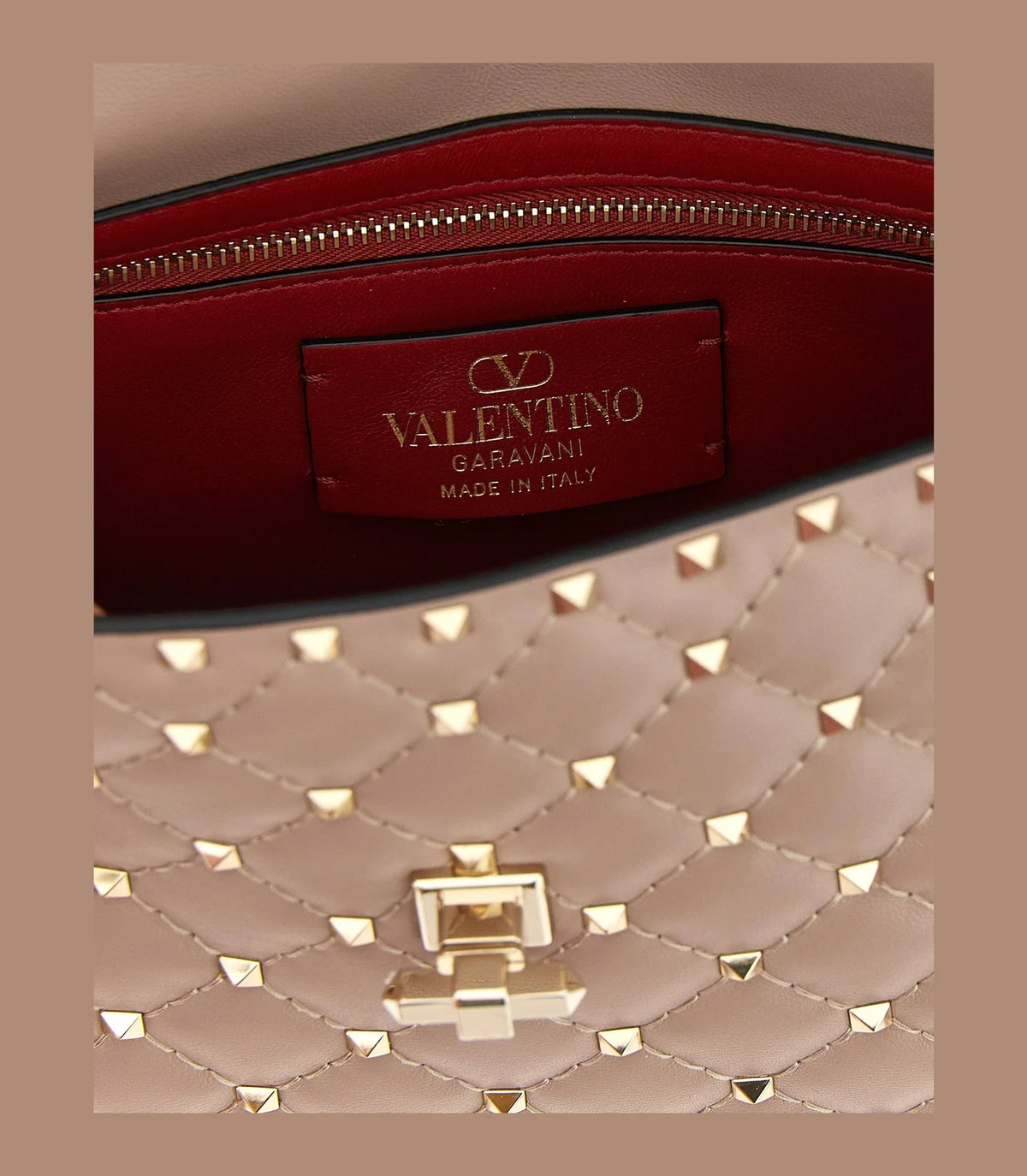 Valentino Garavani Shoulder Bag in pink, Lamb Leather — view 4