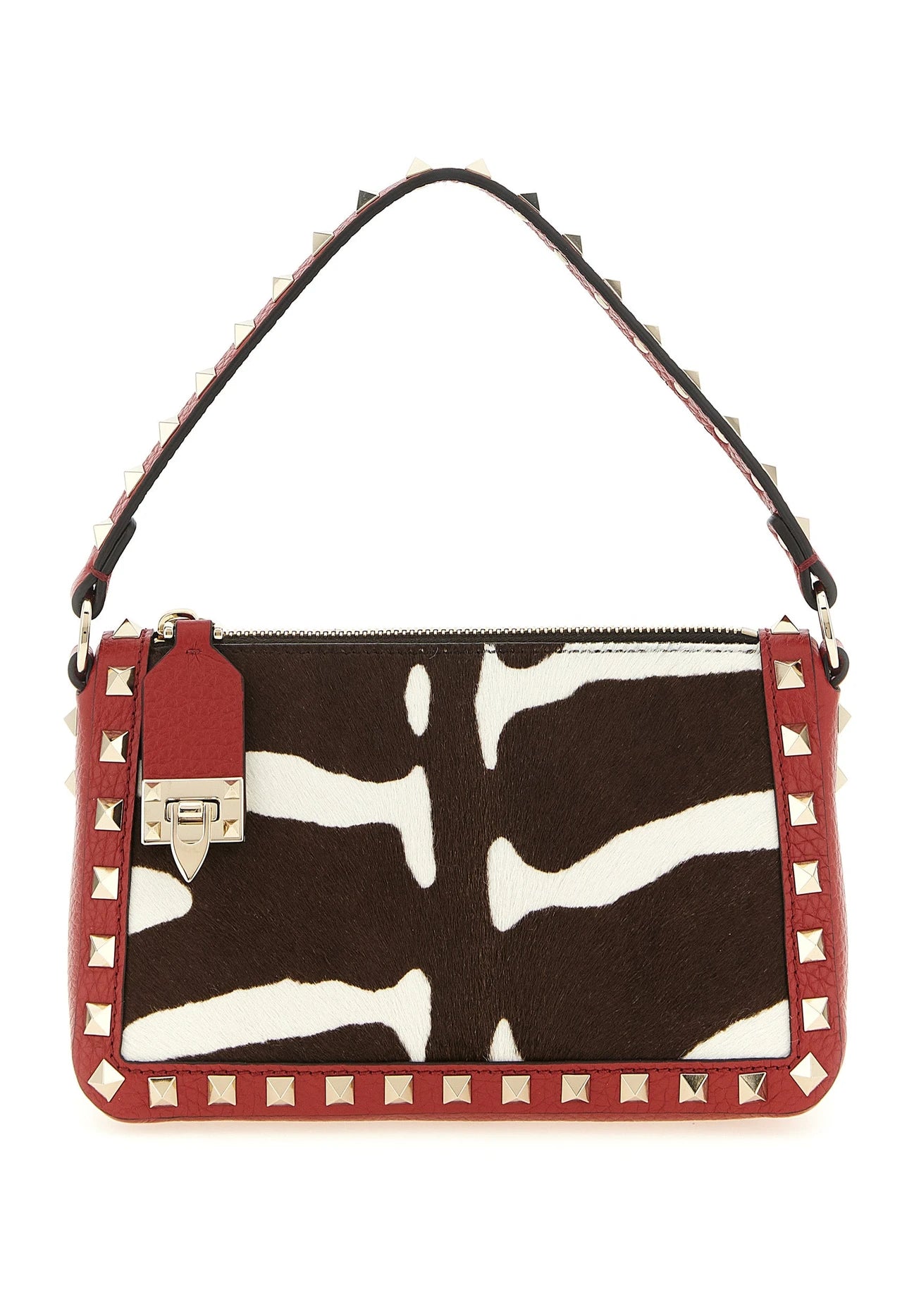 Valentino Garavani Shoulder Bag in red, Calfskin Leather