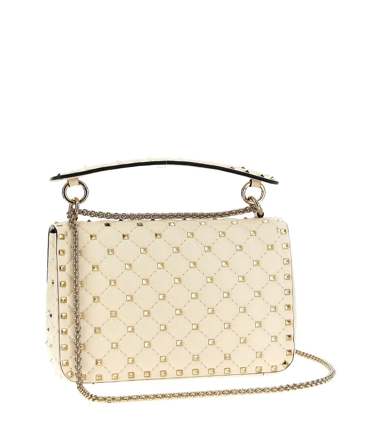 Valentino Garavani Shoulder Bag in white, Lamb Leather — view 2