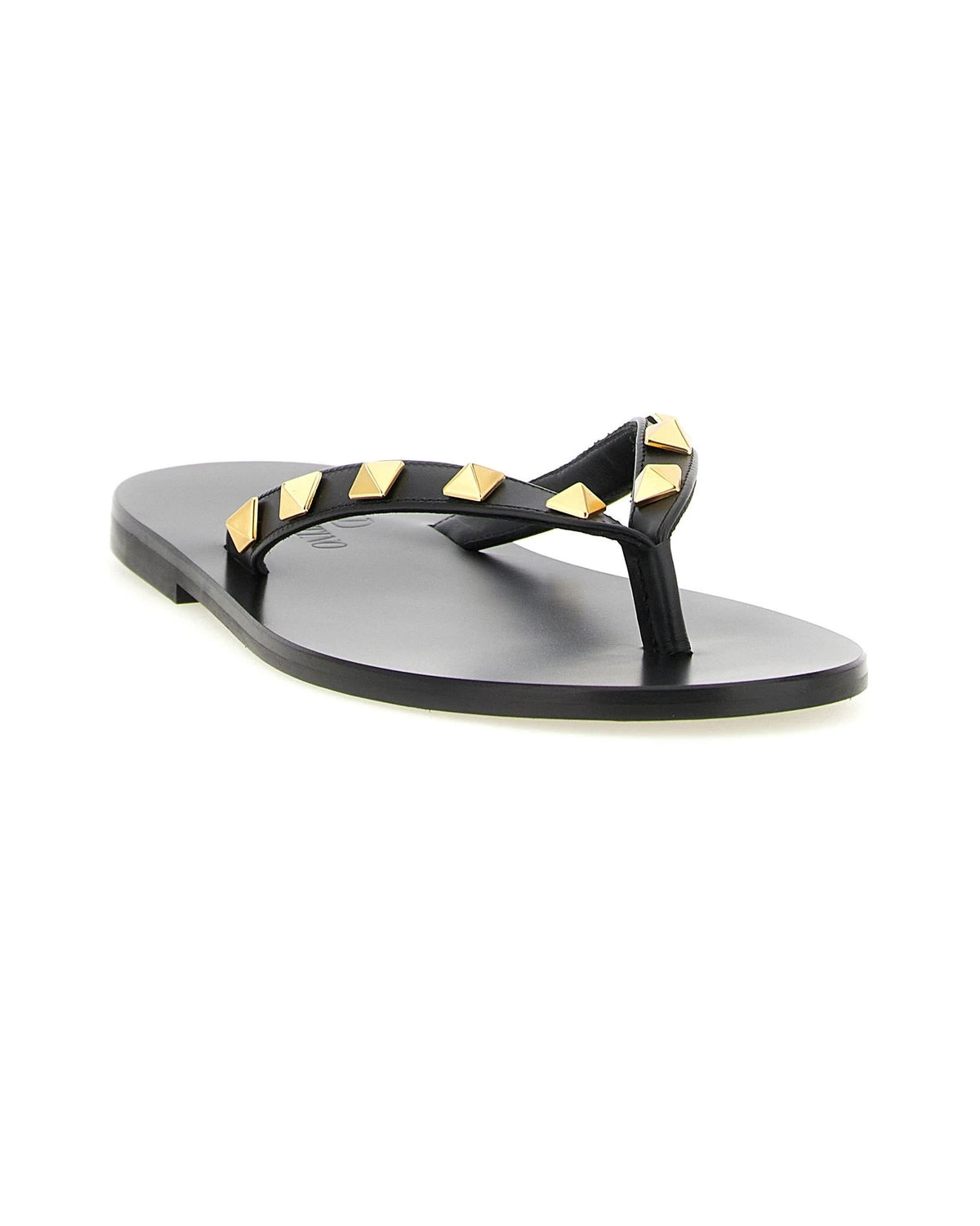 Valentino Garavani Slides in black, Calfskin Leather — view 2