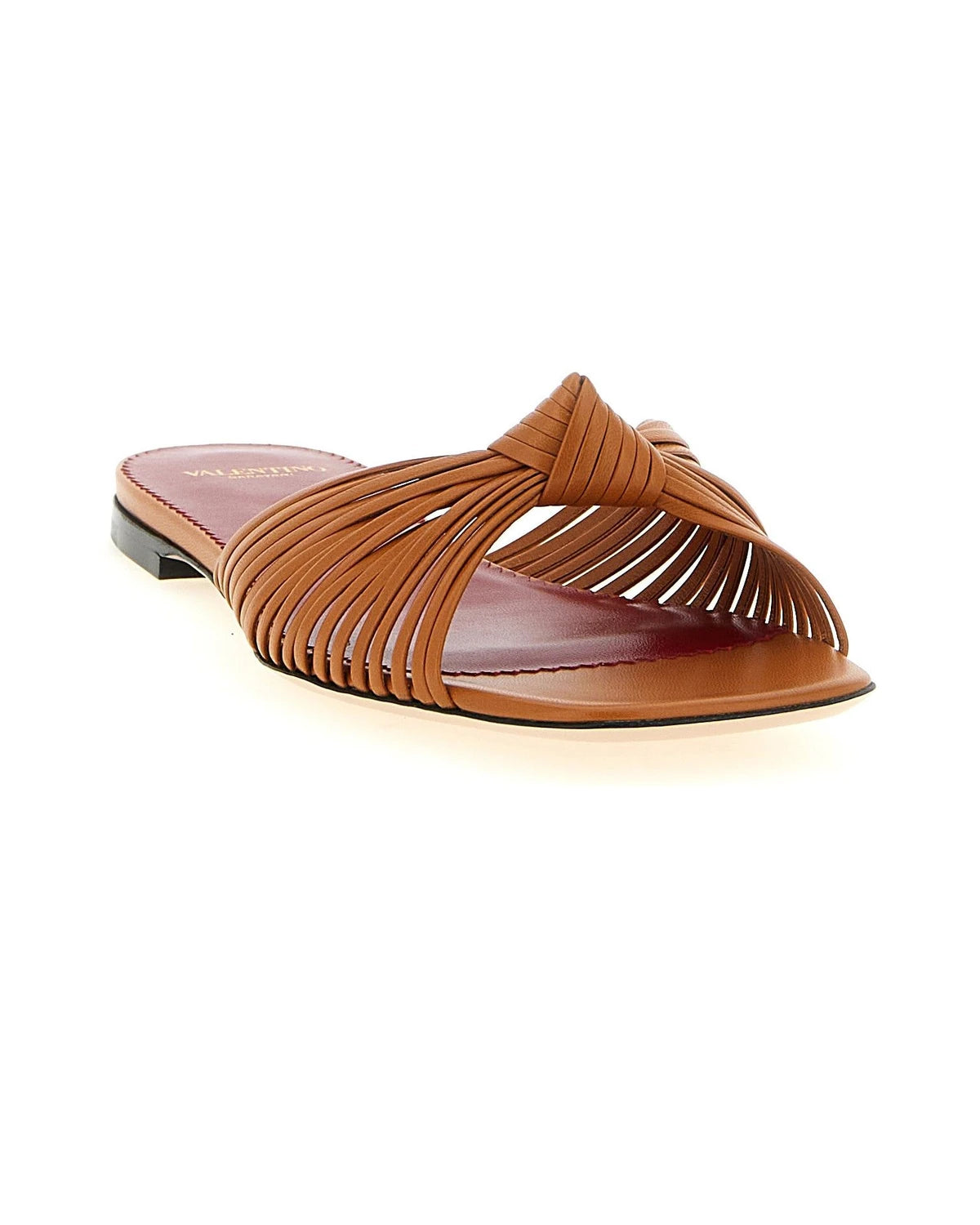 Valentino Garavani Slides in brown, Goat Leather — view 2