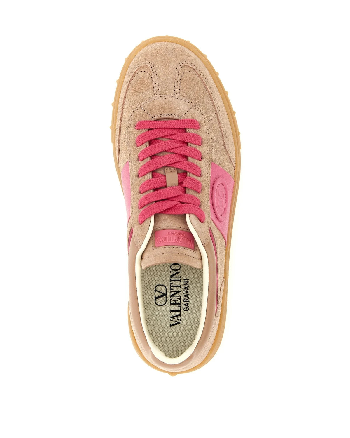 Valentino Garavani Sneakers in pink, Calfskin Leather — view 4