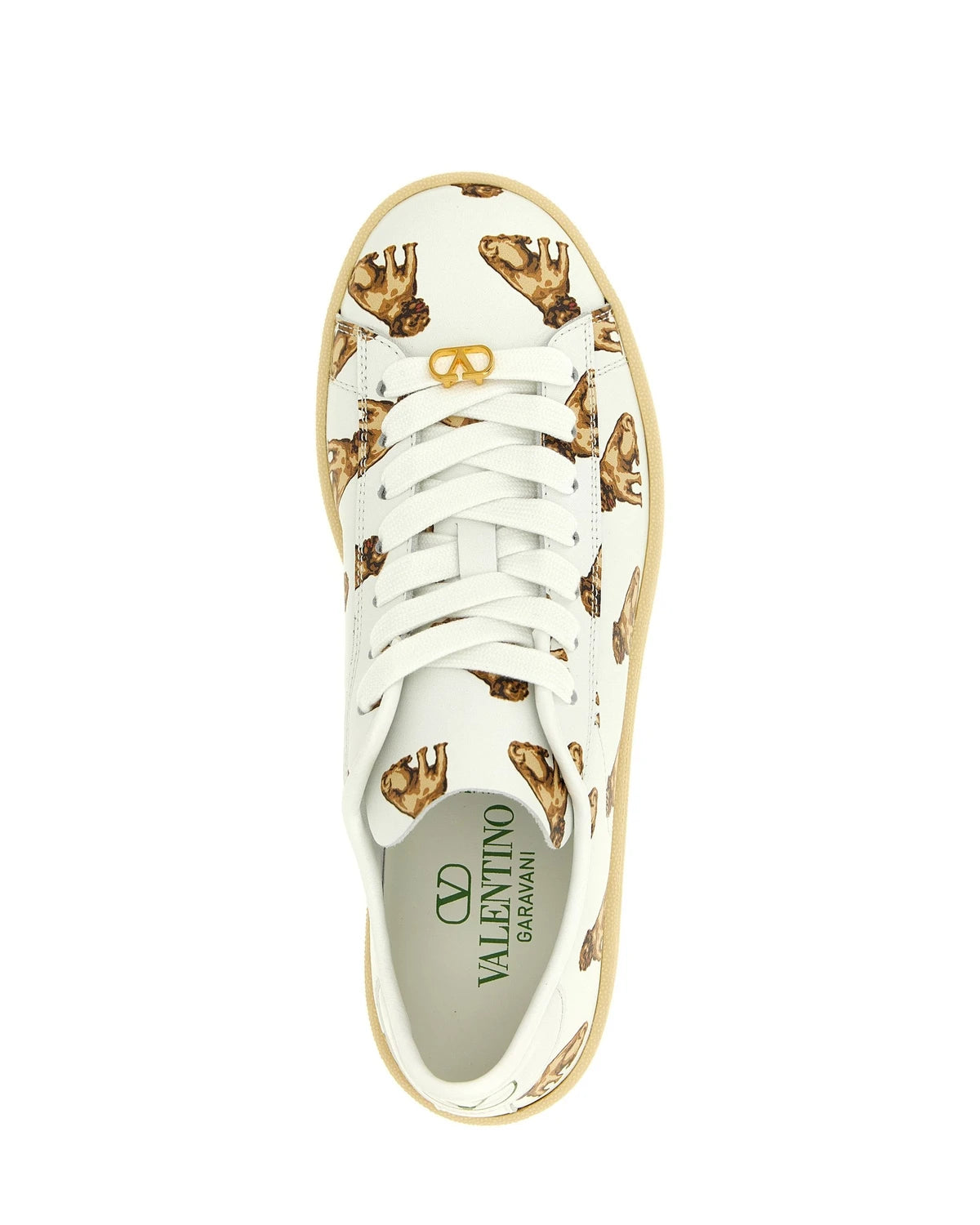 Valentino Garavani Sneakers in white, Calfskin Leather — view 4