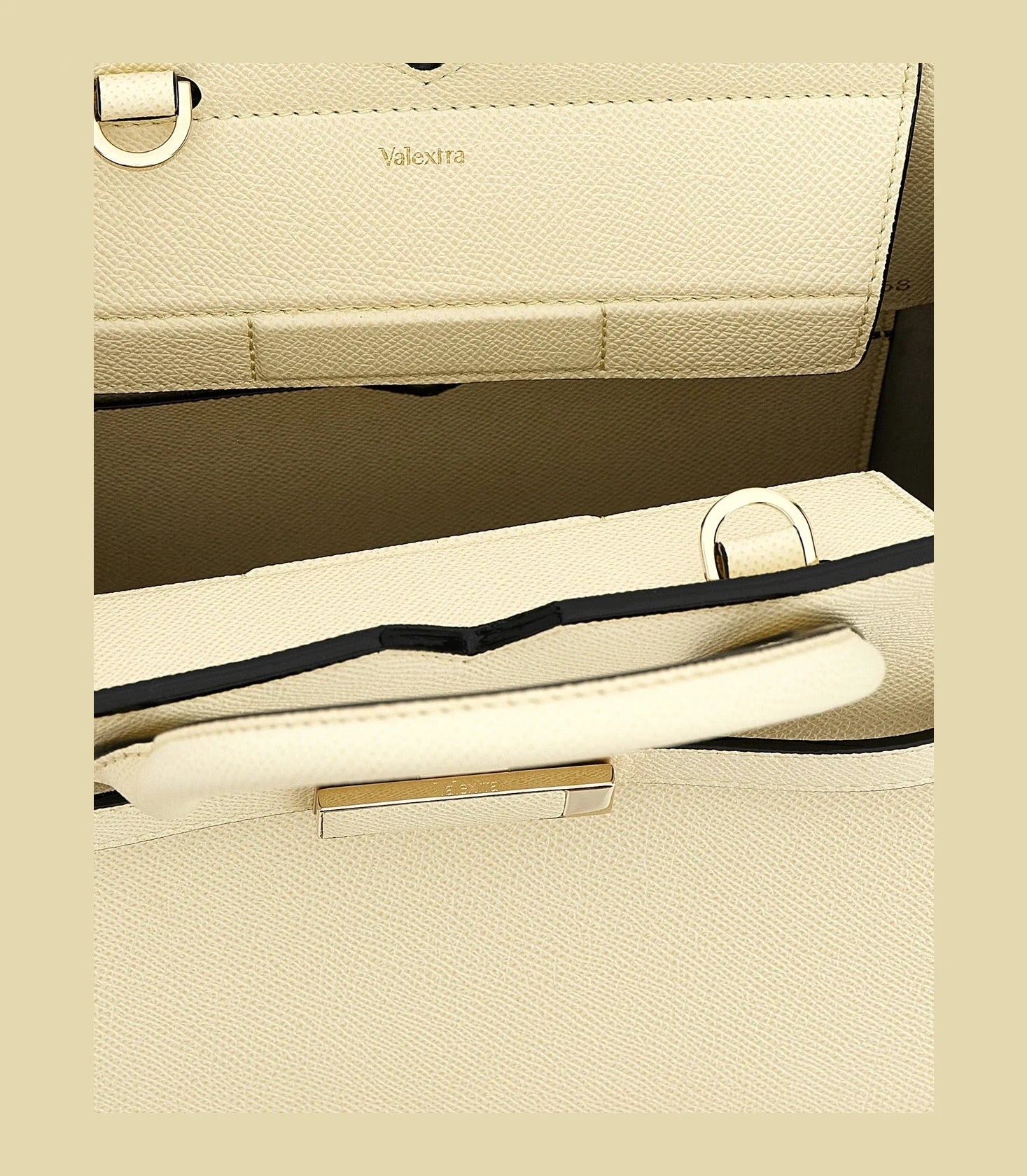 Valextra Satchel Bag in white, Calfskin Leather — view 4