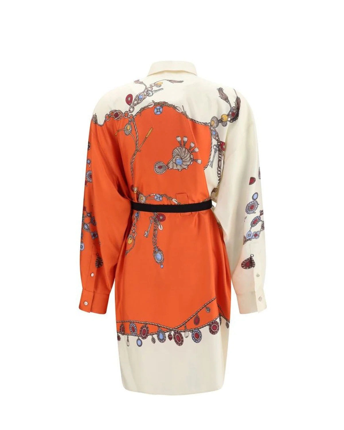 Versace Dresse in orange, Silk โ view 2
