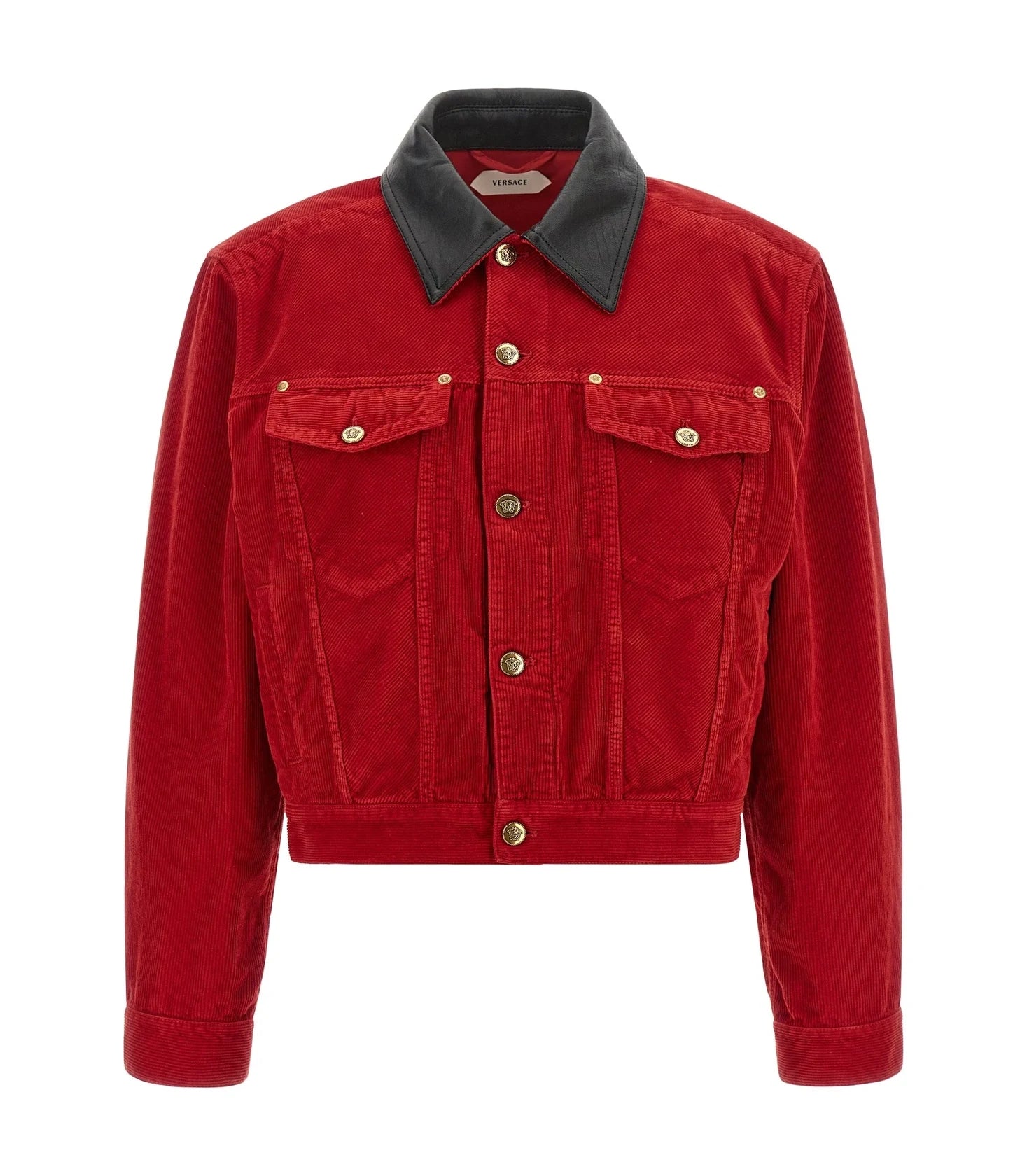 Versace Trucker Jacket in red