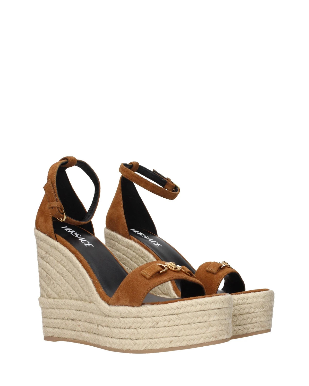 Versace Wedges in brown — view 2