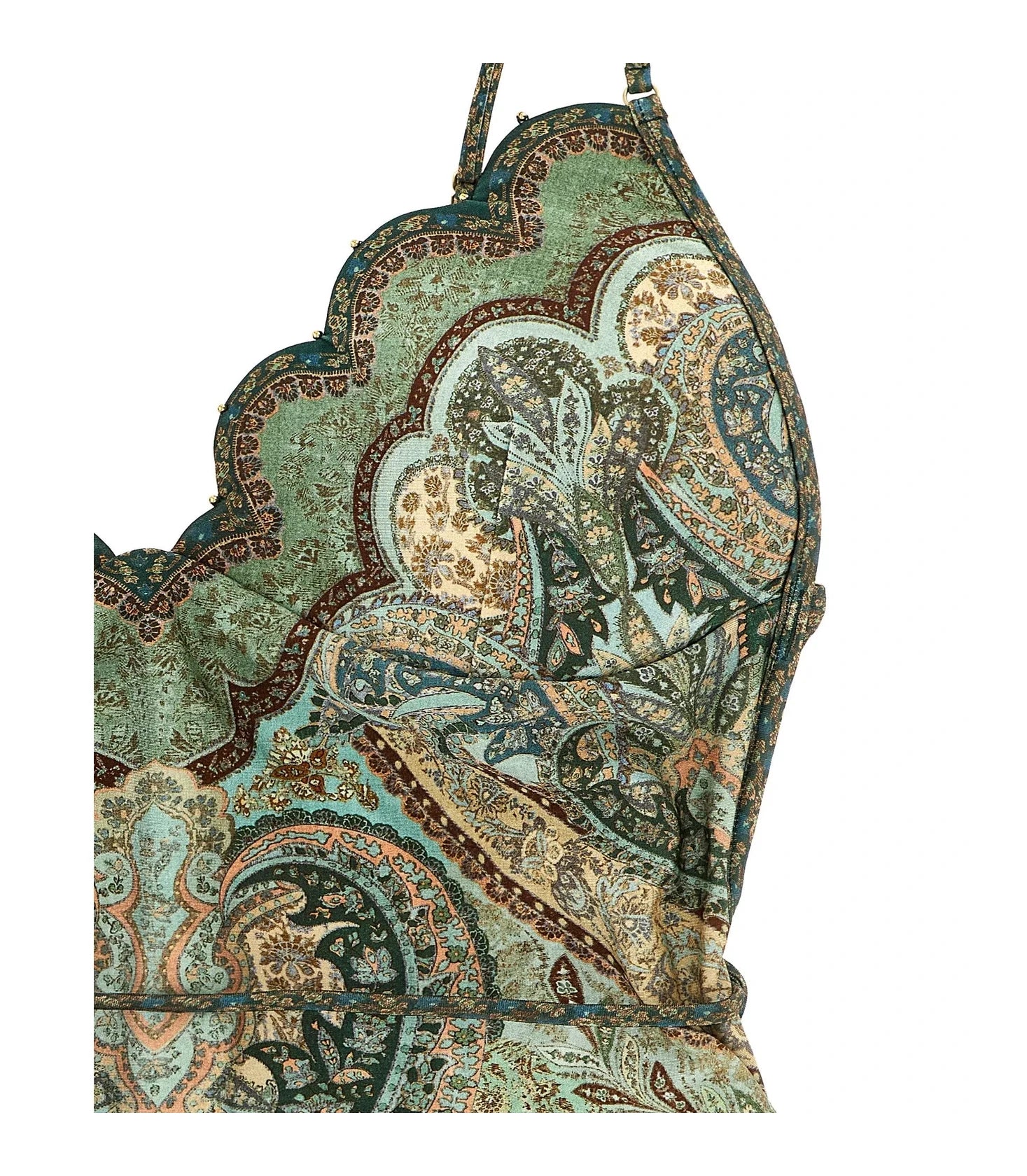 Zimmermann One-Piece Swimsuit in green, Polyamide — view 3