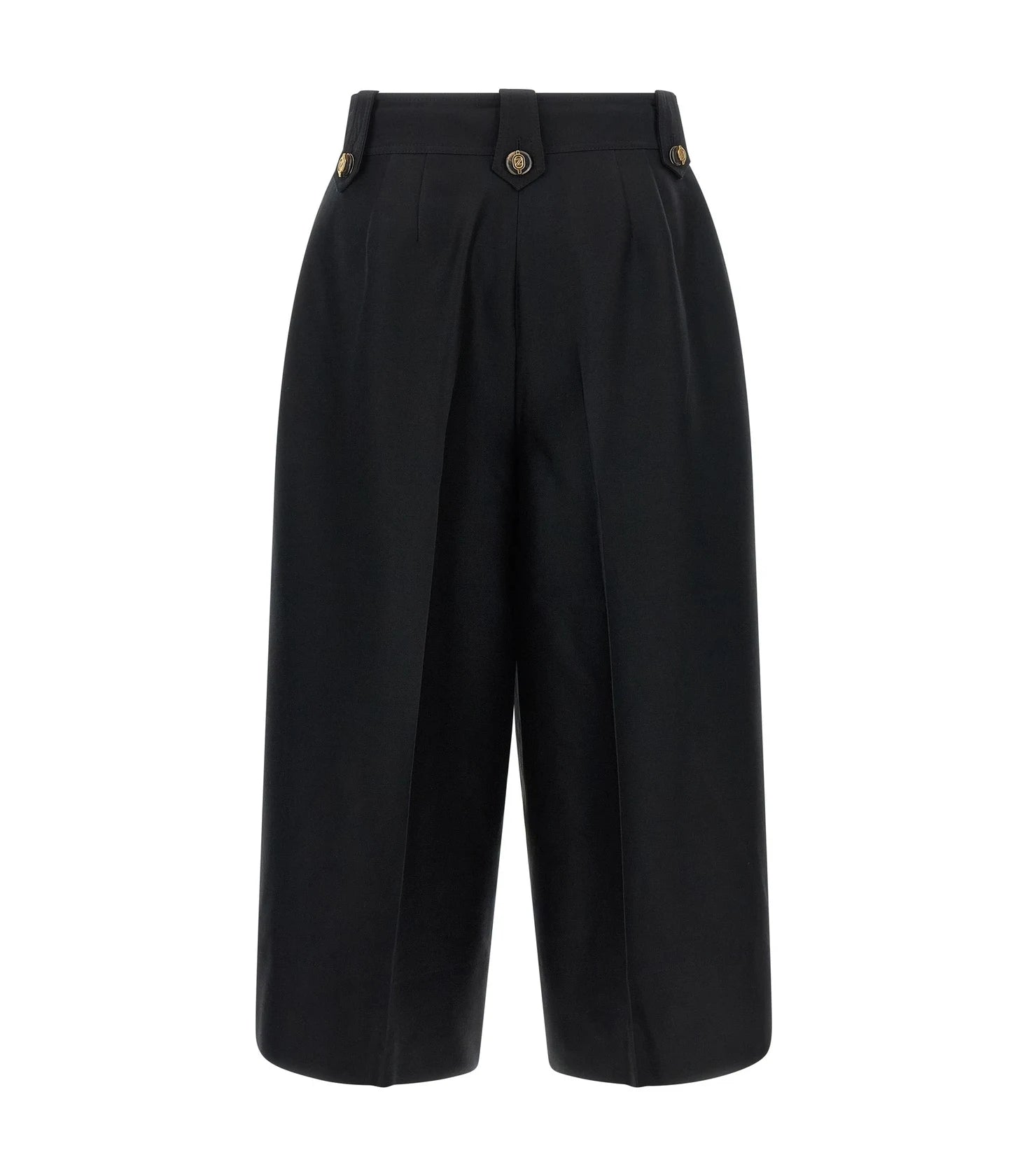 Zimmermann Short Trouser in black, Wool — view 2