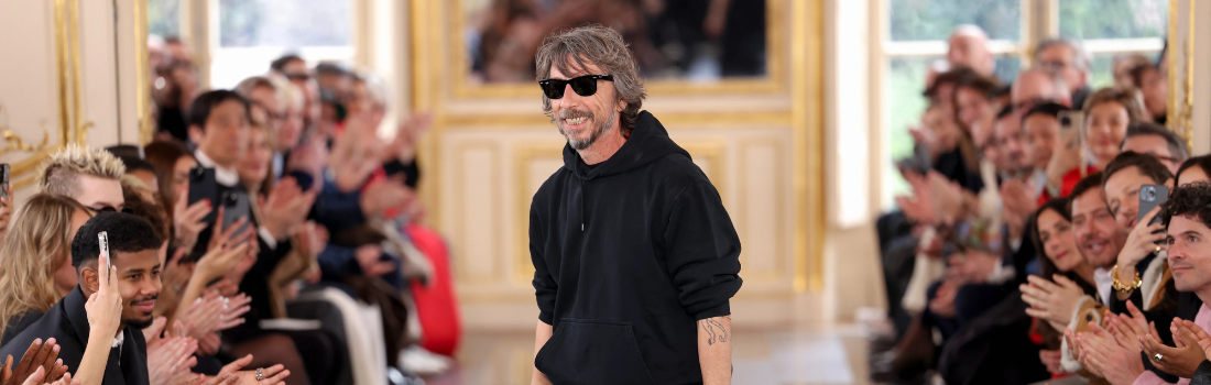 Designer on the runway