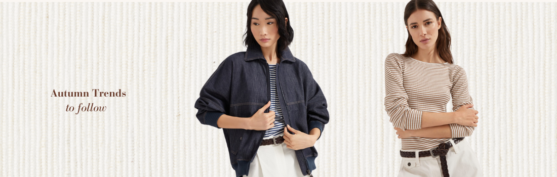 Two woman in an oversized jacket and a sweater