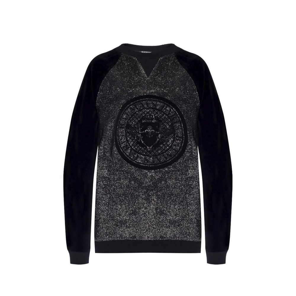 Balmain Black Elastane Sweatshirt Glam Steals