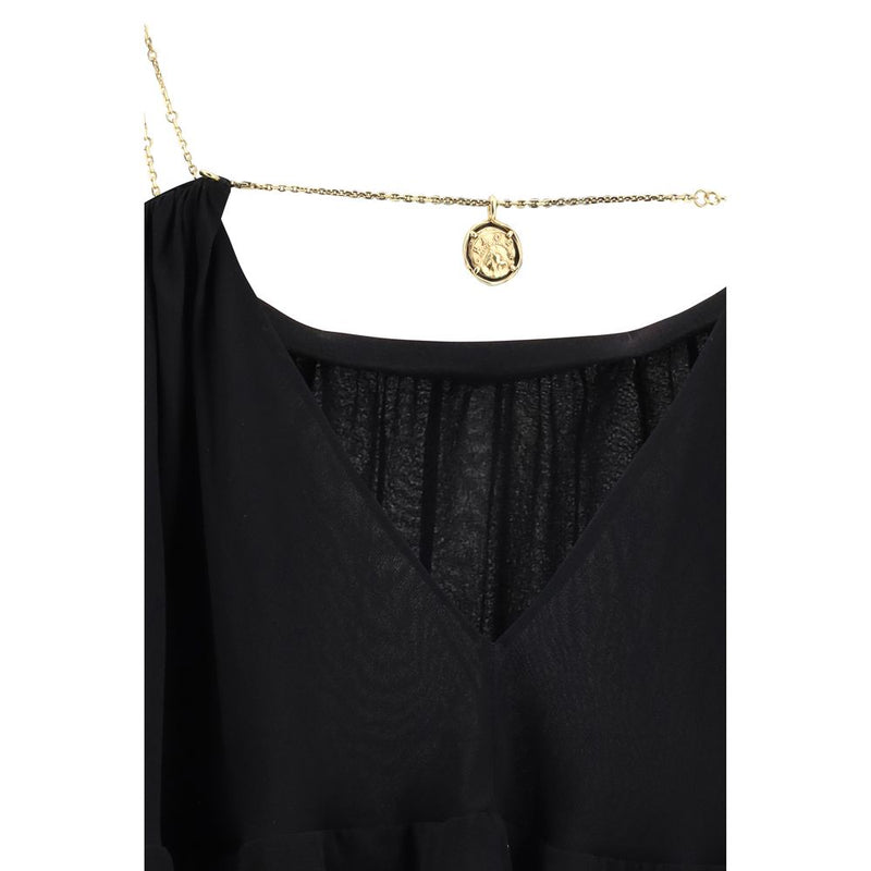 Chloé Black Silk Casual Dress Glam Steals