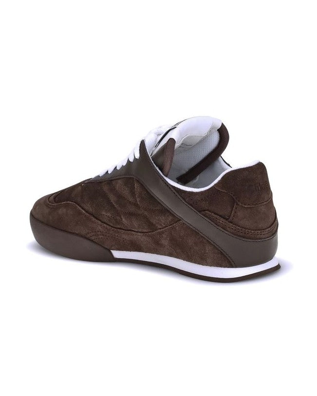 Chloé Brown Calf Leather Bos Taurus Low Top Sneakers Glam Steals