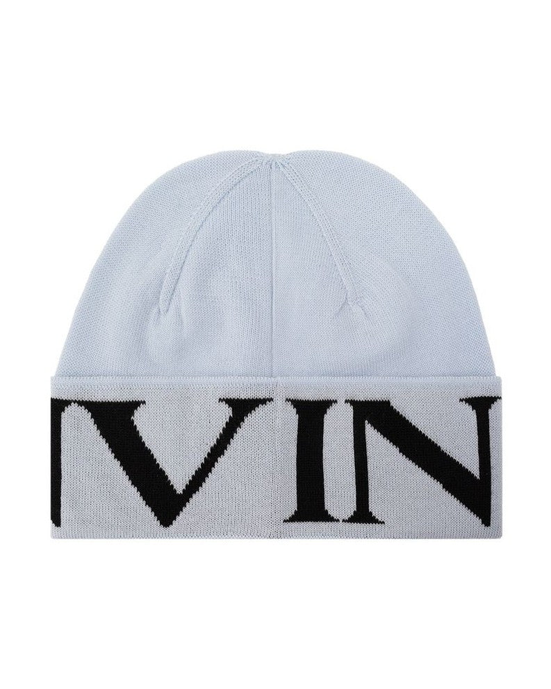 Lanvin Blue Wool Virgin Beanie Glam Steals