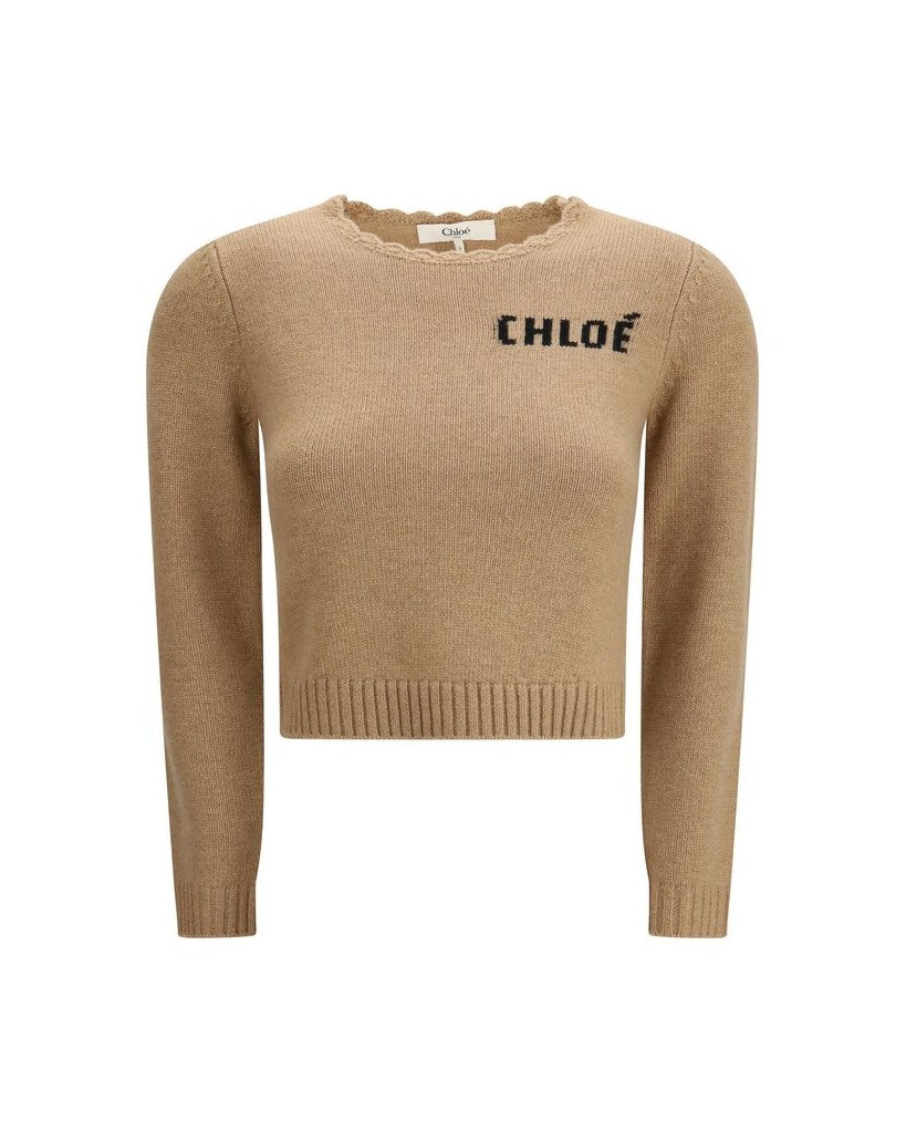 Chloé Brown Wool Sweatshirt