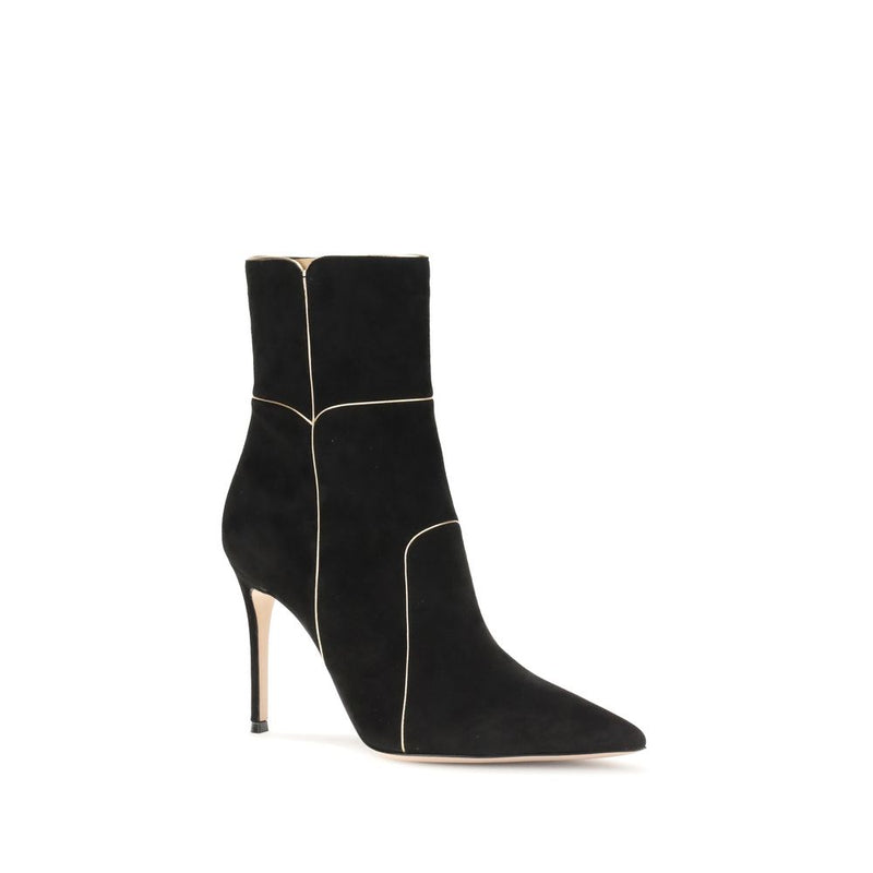 Gianvito Rossi Black Leather Ankle Boots