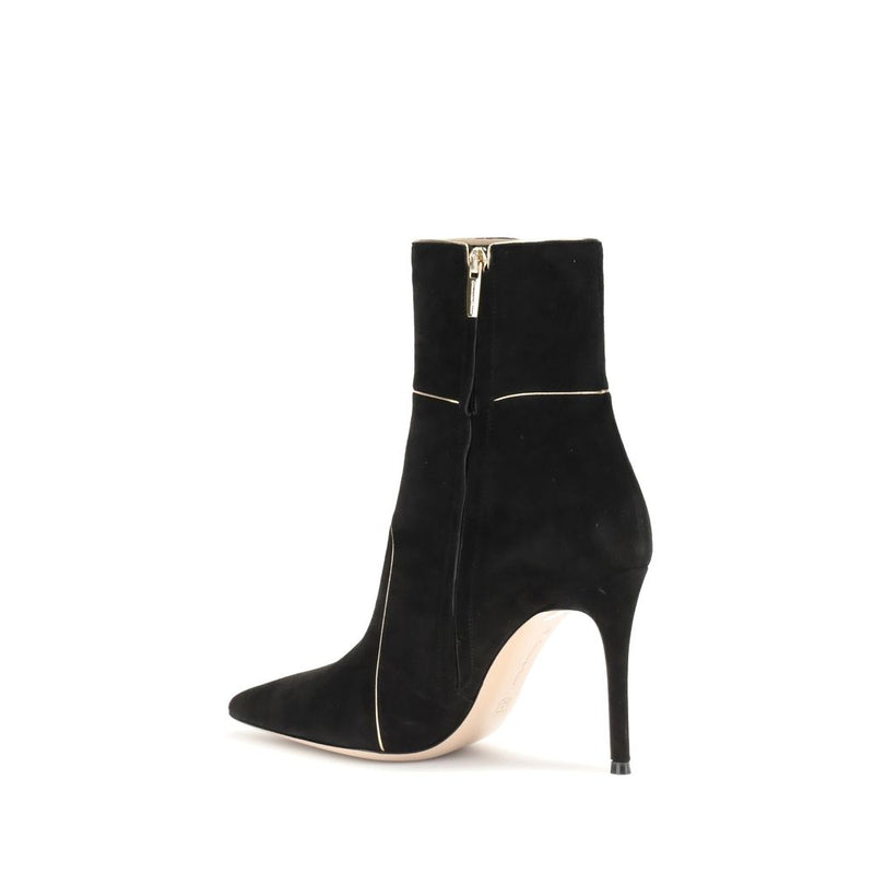 Gianvito Rossi Black Leather Ankle Boots