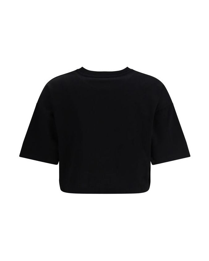 Balmain Black Cotton T-shirt Glam Steals