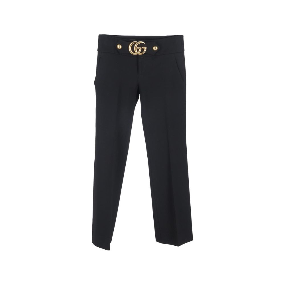 Gucci Black Viscose Pant