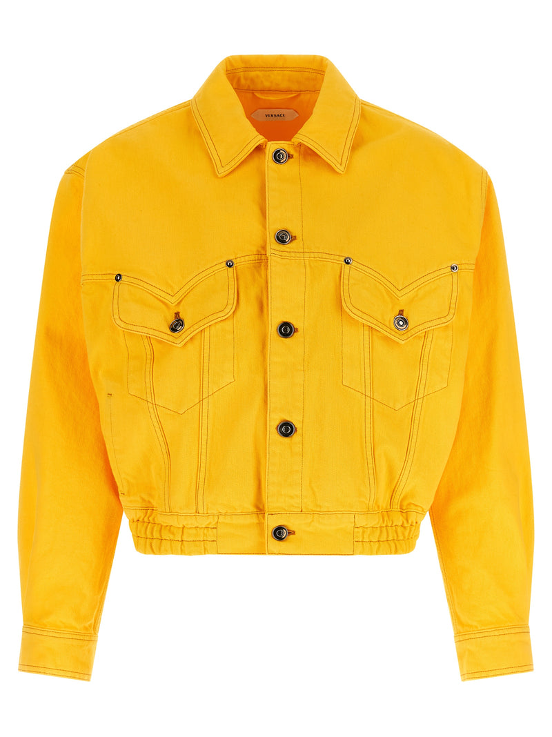 Versace Over Denim Bluson Jackets