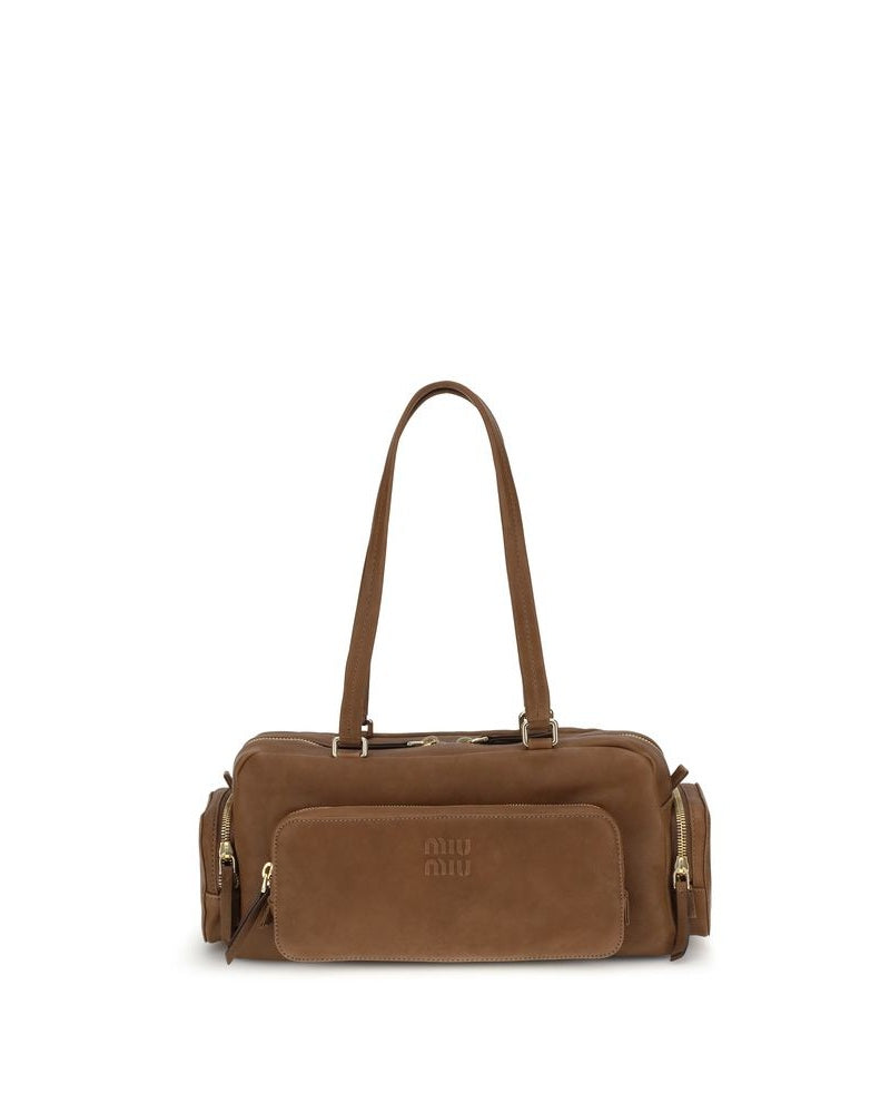 Miu Miu Brown Calf Leather Bos Taurus Shoulder Bag Glam Steals