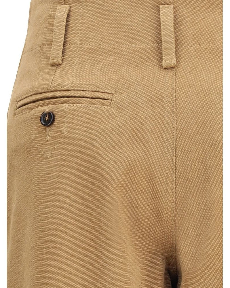 Chloé Beige Cotton Casual Pant