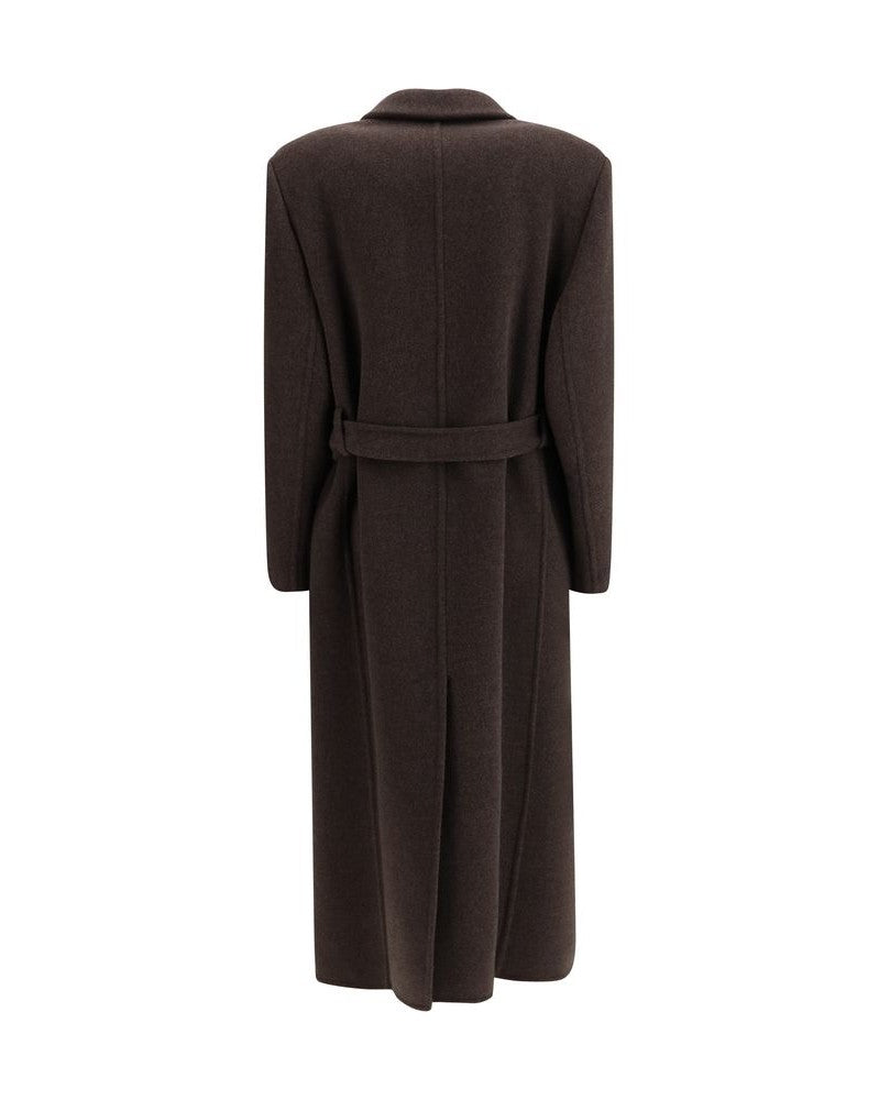 Brunello Cucinelli Brown Wool Fleece Coat Glam Steals