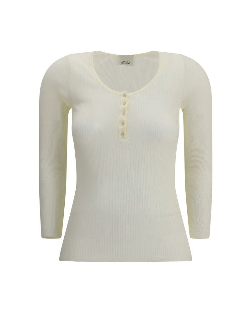 Isabel Marant Beige Cotton Top