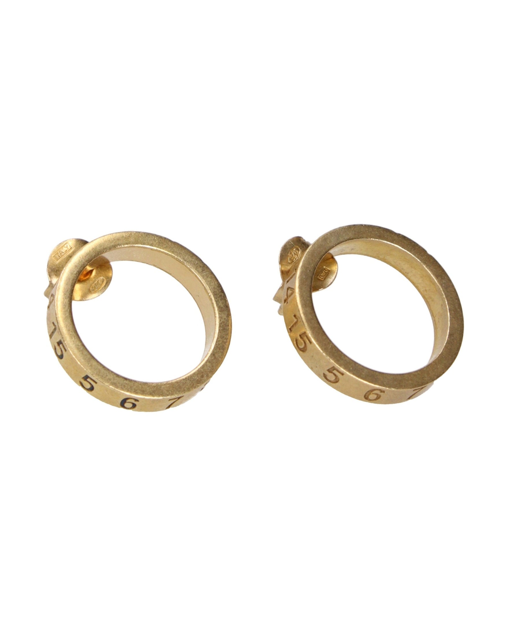 Maison Margiela Gold Silver Earrings Glam Steals