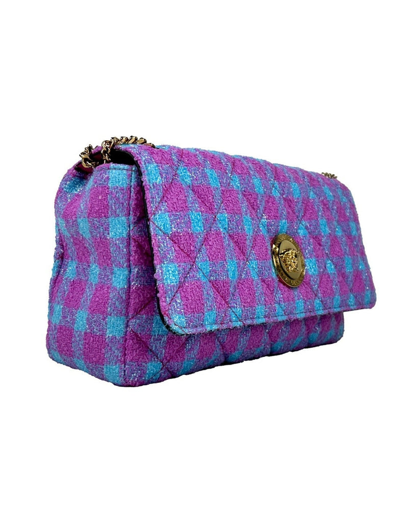 Versace Wool Lurex Medium Shoulder Crossbody Bag 