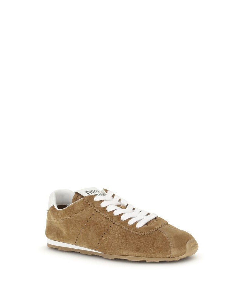Brown Calf Leather Bos Taurus Athletic Sneakers 