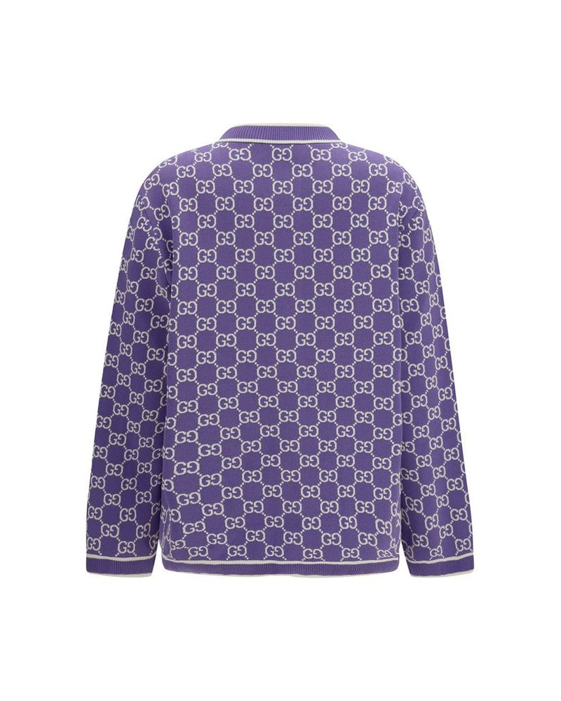 Purple Cotton Cardigan 