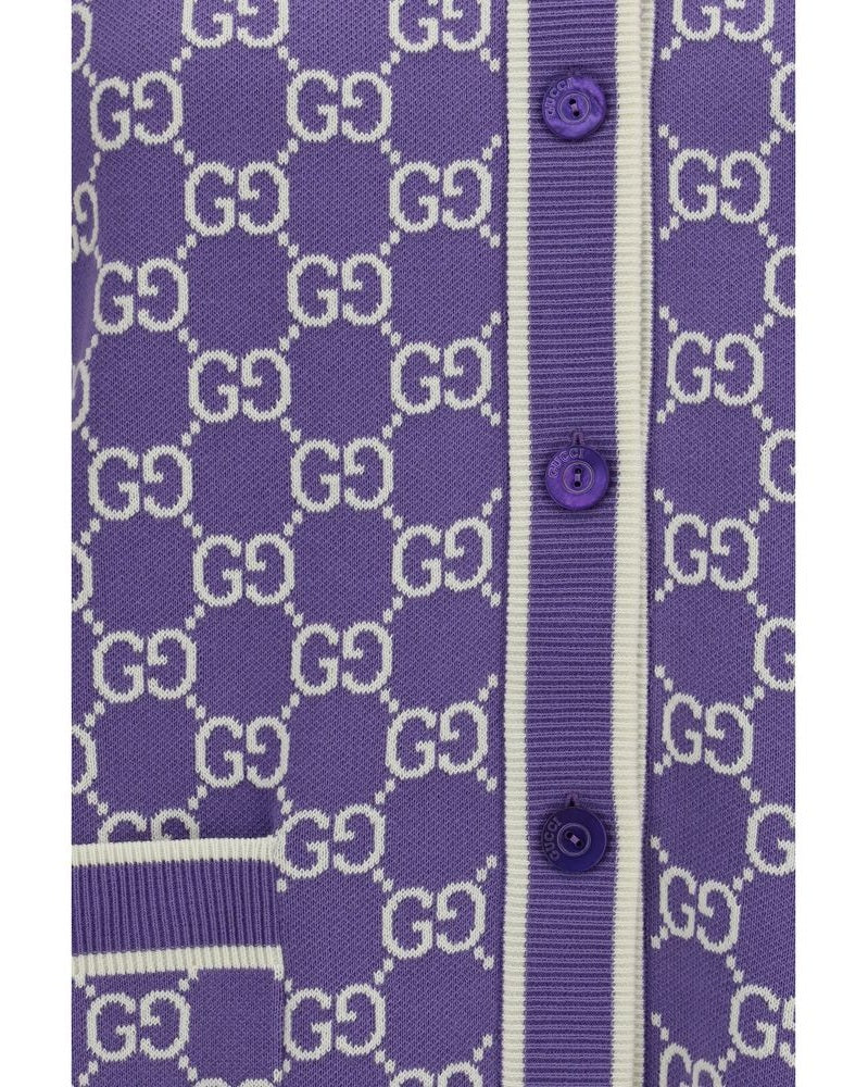 Purple Cotton Cardigan 